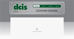 Desktop Screenshot of dalecis.com